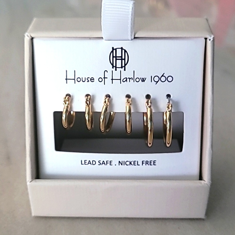 ⭐️House of Harlow 1960⭐️ Gold hoop earrings